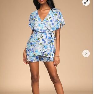 LULUS Floral Print Romper